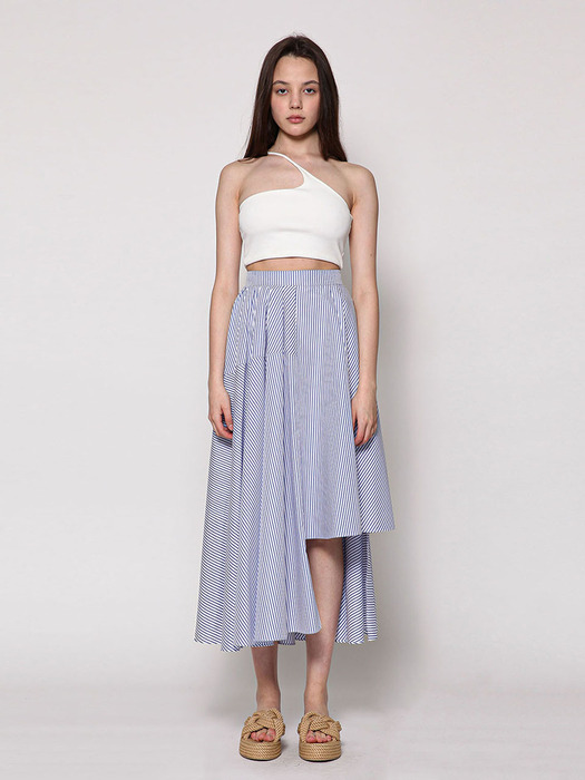 Annabel Skirt _ Blue Stripe