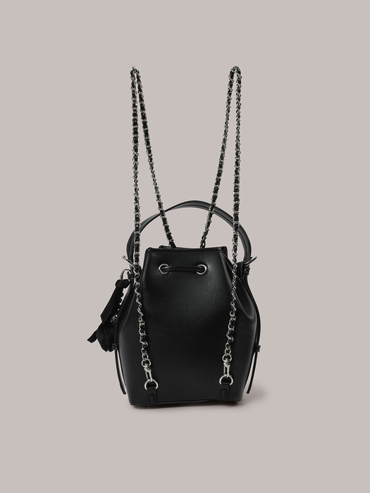 [키링증정] 2way Chain Bag - Black