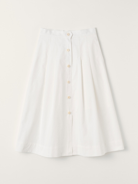 Ivy Cotton Skirt (White)