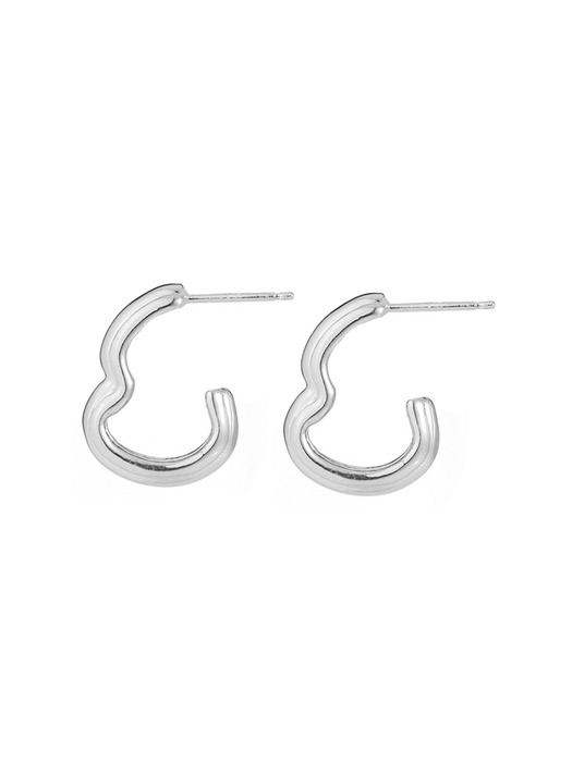 OUTLINE MATIERE EARRING_SILVER