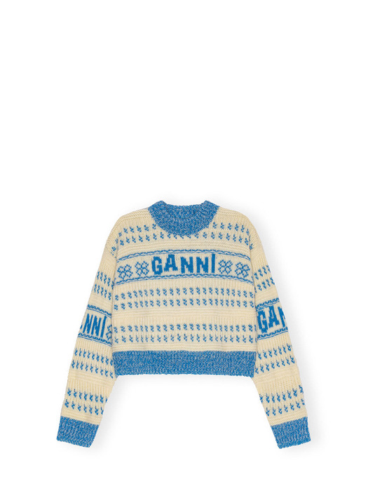 램스울 크롭 스웨터 K2163 블루