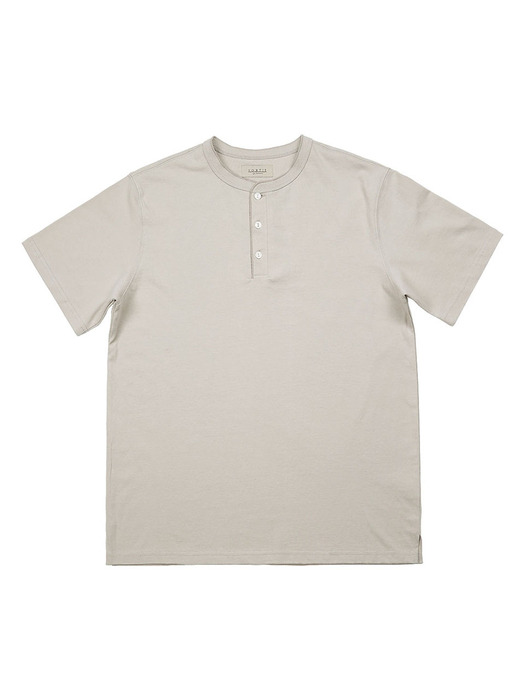 Utility Henly neck T-Shirts (Oatmeal)