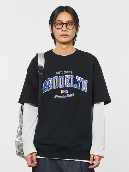 MAN 브루클린 미니 쭈리 반팔 티셔츠 [BLACK] / SBD2U51042