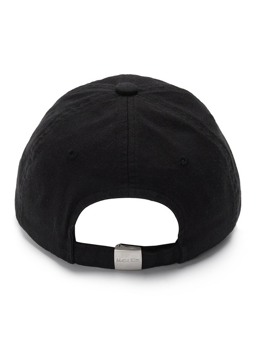 LOGO SCRAP BALL CAP IN BLACK