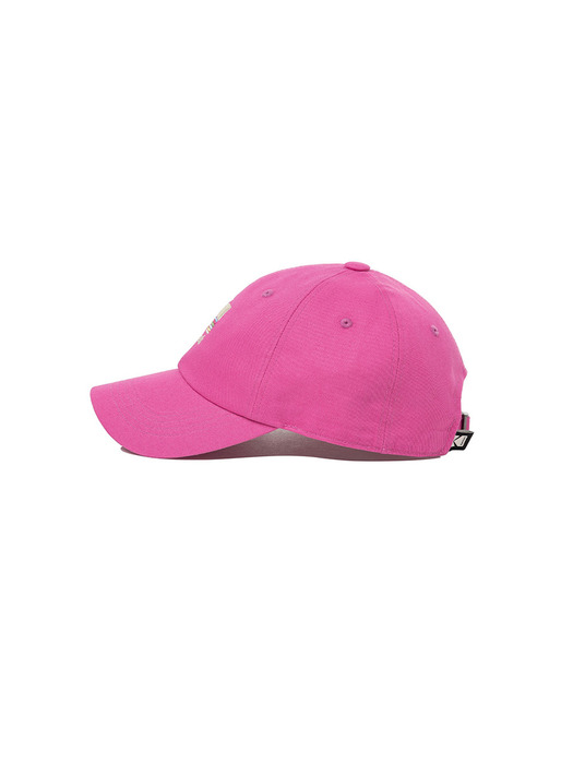 레인보우 자수 볼캡 HOT PINK