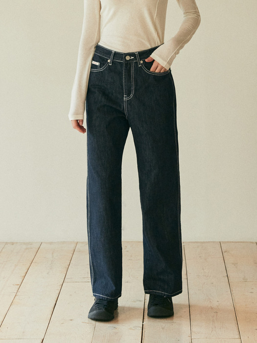 STITCH WIDE PANTS_NON-FADE