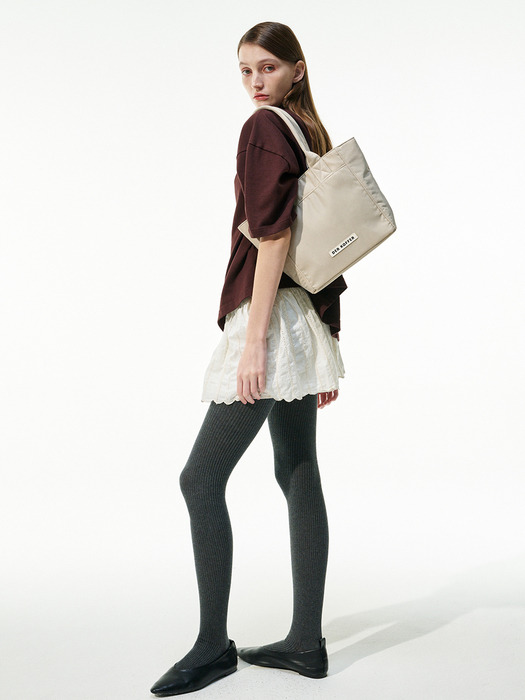 SHOPPER NYLON [BEIGE]_MD