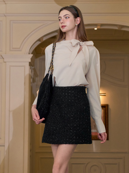 ERICA Tweed Skirt(에리카)_BLACK