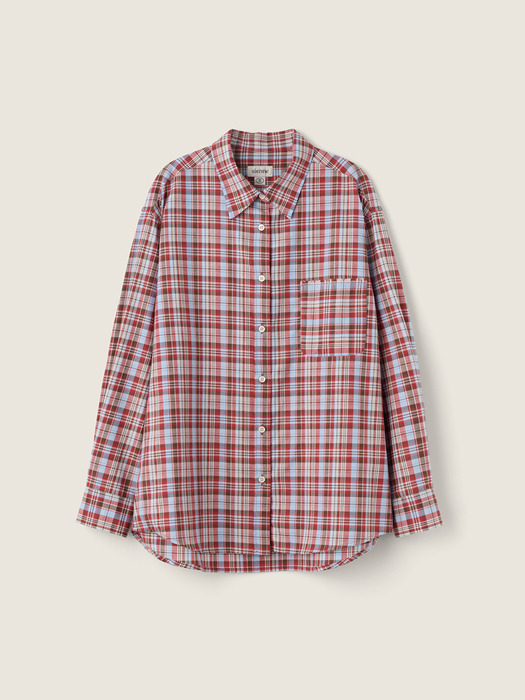 Hellen Check Shirt (Red)