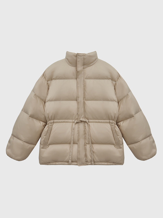 String Middle Length Duck-down Padded Jumper
