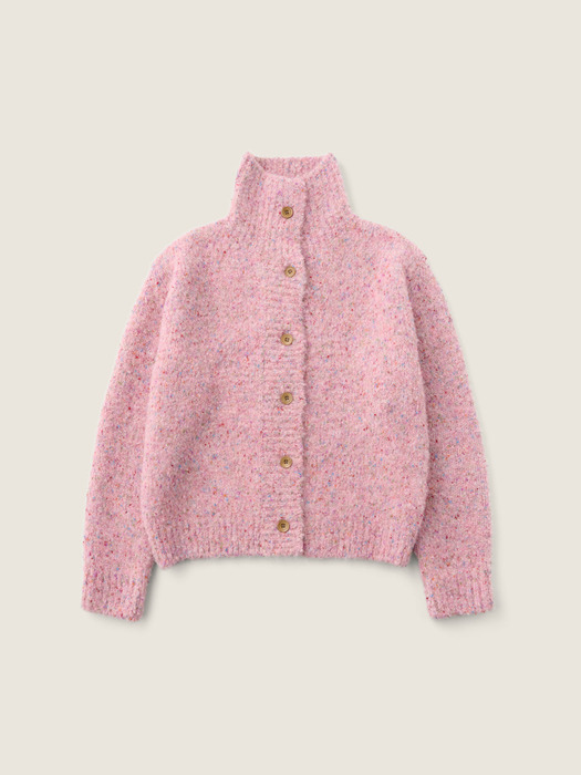 [3차] Monica Highneck Cardigan (Pink)