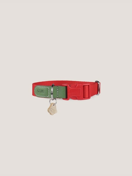 GOPE Christmas Dog Collar GRRE (O-Buckle)