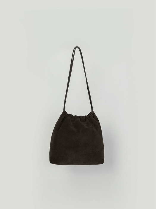 JOY SUEDE COW LEATHER BAG_BROWN