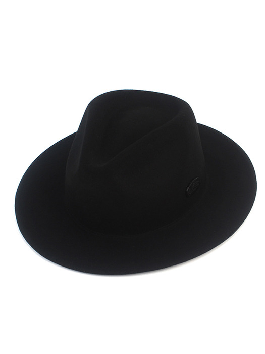 Big Size Black Wool Fedora 빅사이즈 페도라