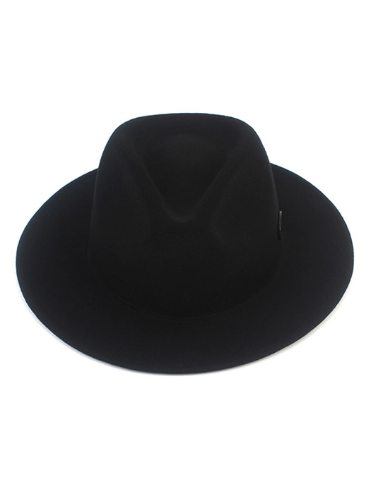 Big Size Black Wool Fedora 빅사이즈 페도라