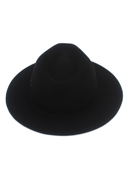 Big Size Black Wool Fedora 빅사이즈 페도라