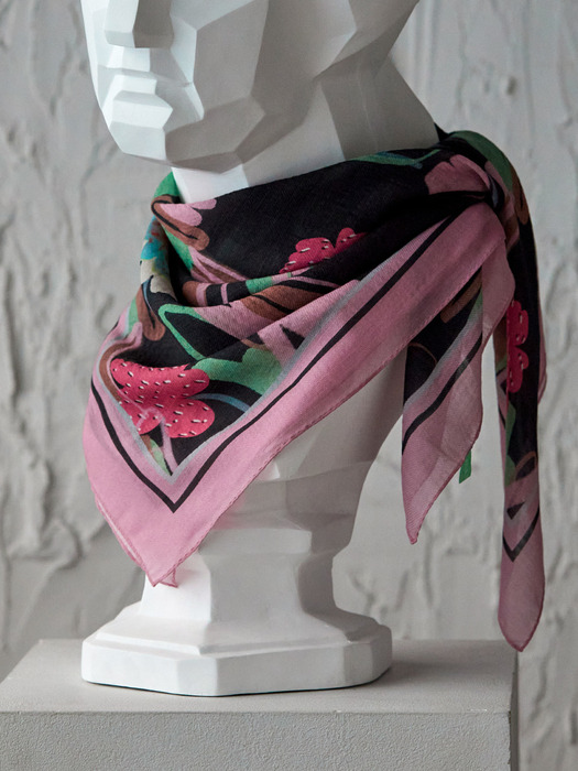 Neo Luxury look Silk Wool Scarf [PMsw-1393]