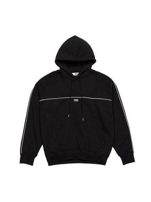 Piping Hoodie Black