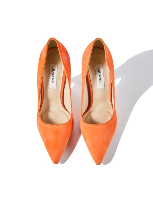 Briana Stiletto_Orange Suede