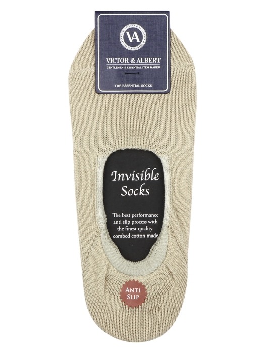 BEIGE INVISIBLE SOCKS