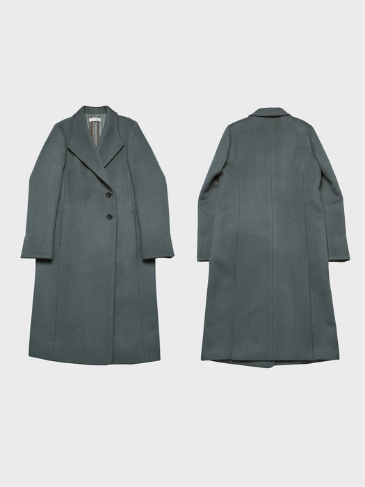 signature long coat _ mint grey