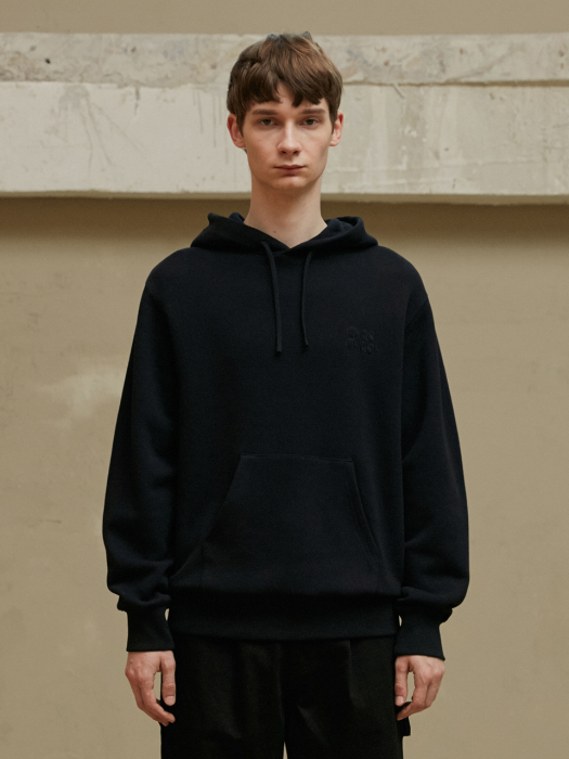 BLACK LOGO HOODIE (TC1TSVF0901)