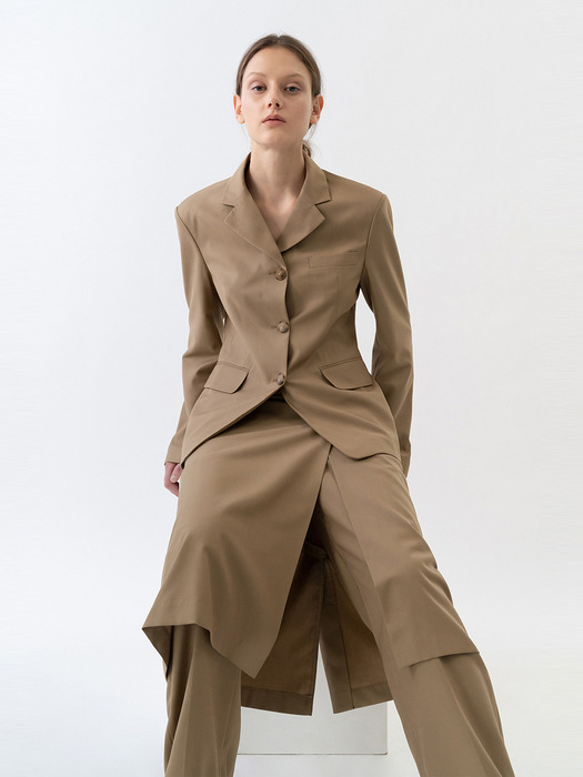 SINGLE LINE JACKET WOMEN [BEIGE]