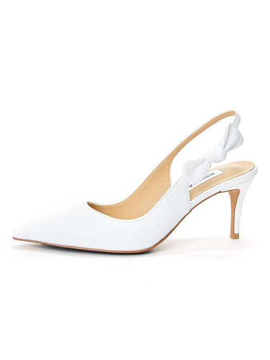 Ribbon Slingback_White