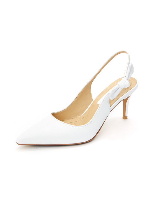 Ribbon Slingback_White