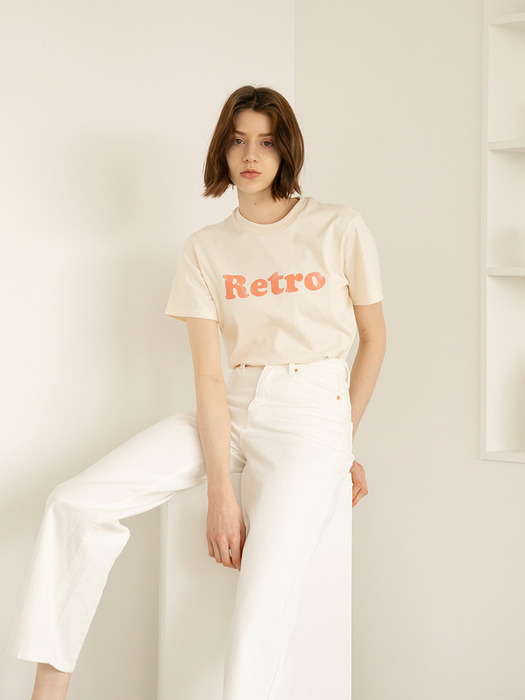 Retro T-shirt_Cream