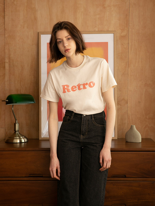 Retro T-shirt_Cream