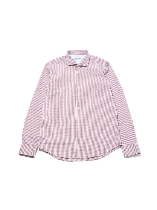 Square Pattern Slim-fit Shirts_RE