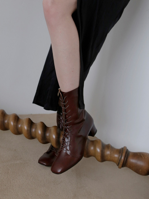 rim014 laceup boots (burgundy)