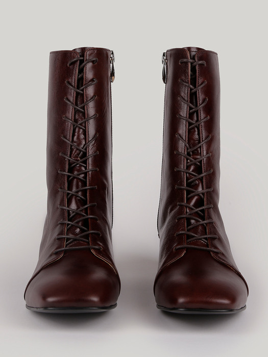 rim014 laceup boots (burgundy)