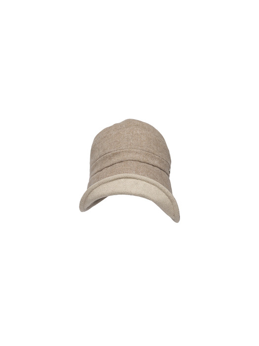 Unbalanced brim Lilly hat - Beige