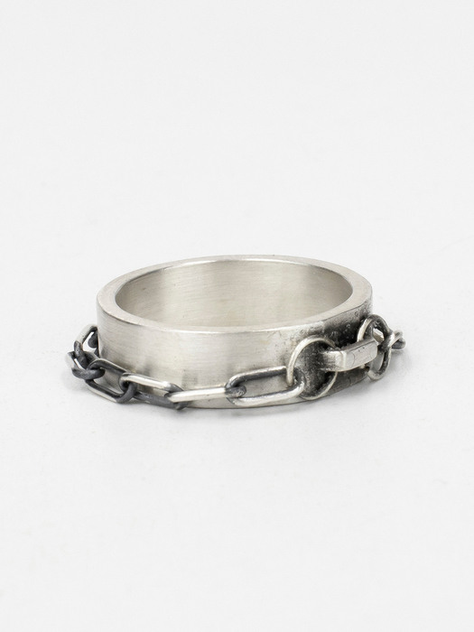 double chain ring large (silver 925)