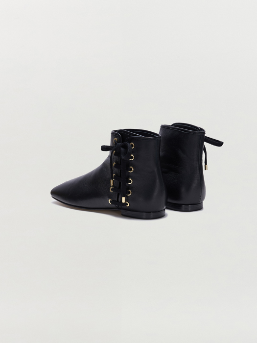 SADIE Lace-Up Ankle Boots - Black