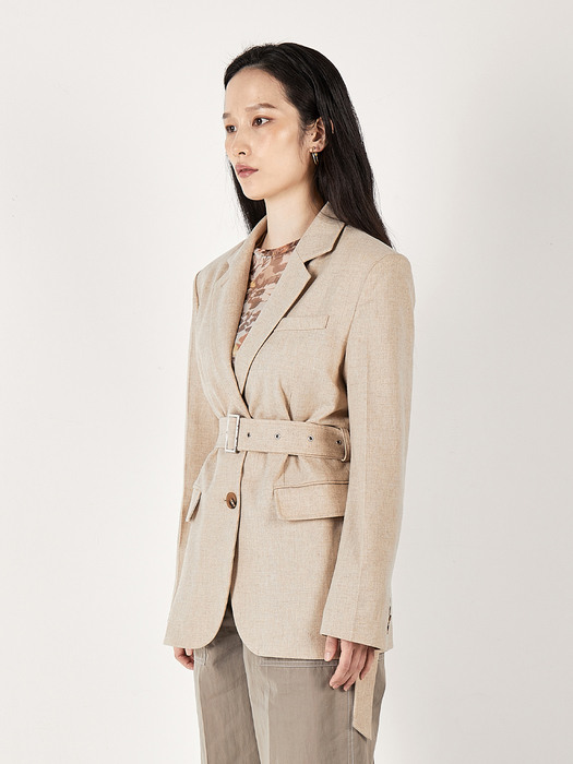 CLASSIC WOOL BLAZER (BEIGE)