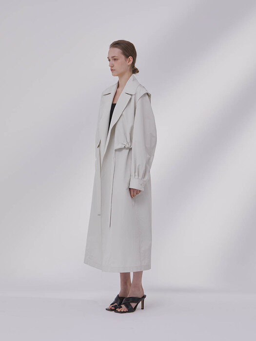 DEMERE LAYERED VEST TRENCH COAT (2colors)
