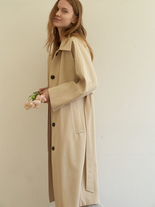 Long Mac Coat_Yellow Beige