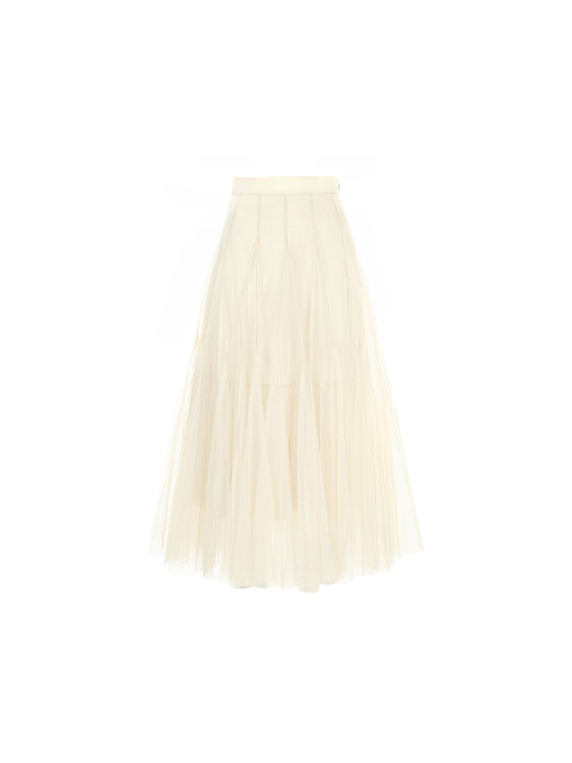 Etoile Banding Sha Skirt (Cream)