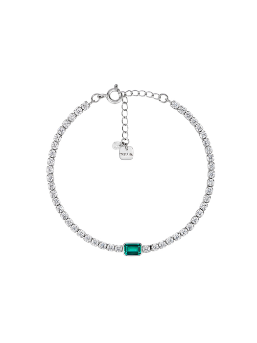 [Silver925] Brillion Emerald Bracelet_BR1026