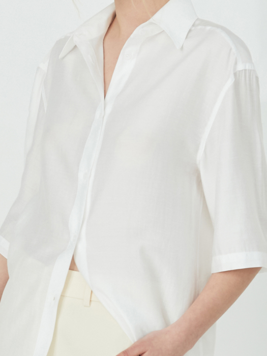 SILK TOUCH SHORT-SLEEVED SHIRTS_WHITE