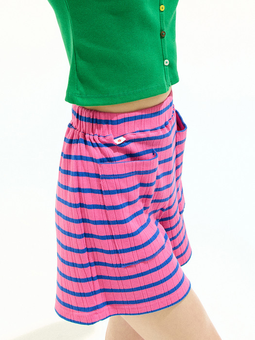 Stripe Banding Shorts_Pink