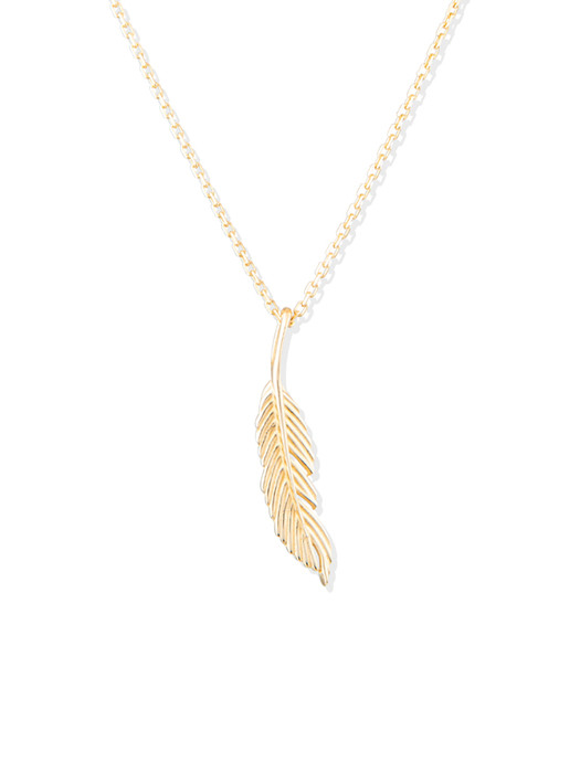 Leaf Pendant (14K Gold) #P19