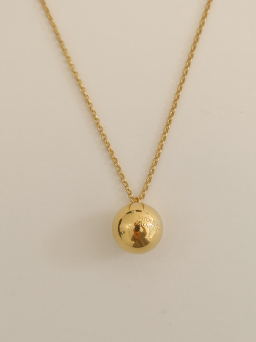 long sphere necklace - gold