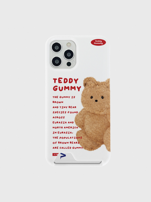 text side teddy gummy [카드수납 폰케이스]