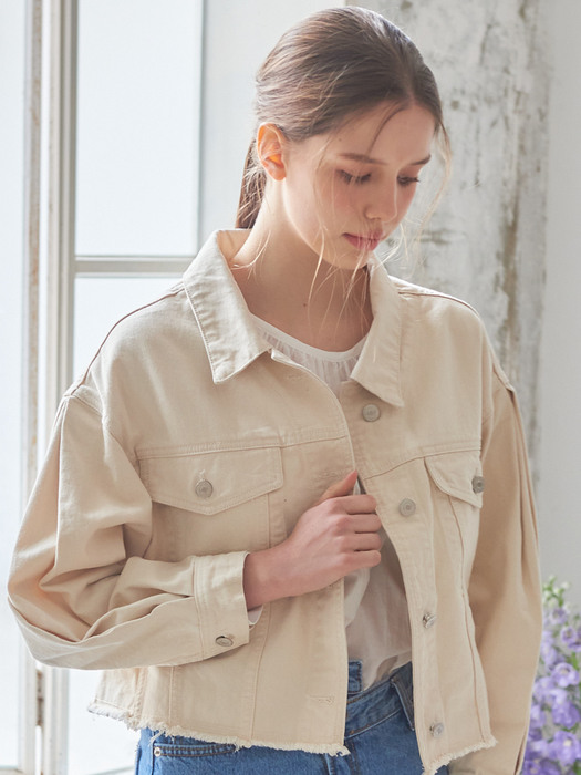 planet-109 puff sleeve jacket_natural