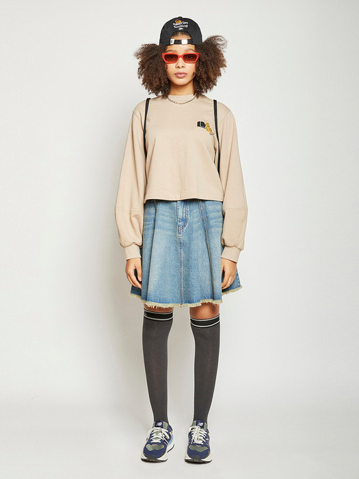 Raw-edge Denim Skirt_QWPDX22111BUX