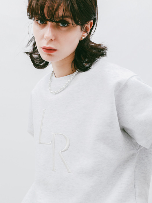 LR Convex Sweatshirt White Melange